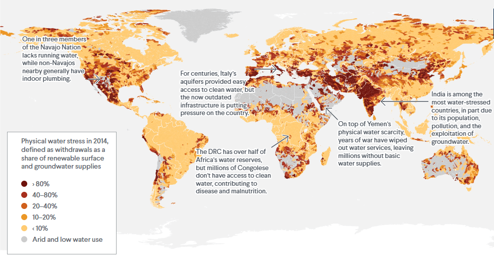 Global Water Stress Map