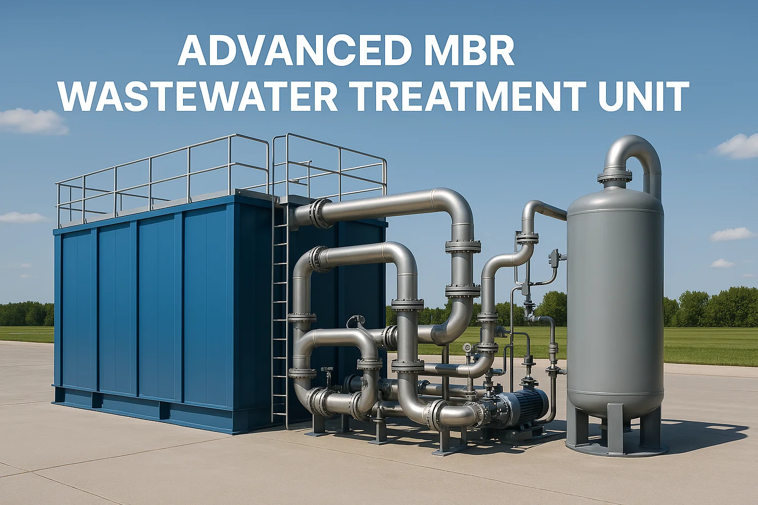 "Membrane Bioreactor (MBR) system for compact and efficient wastewater treatment"