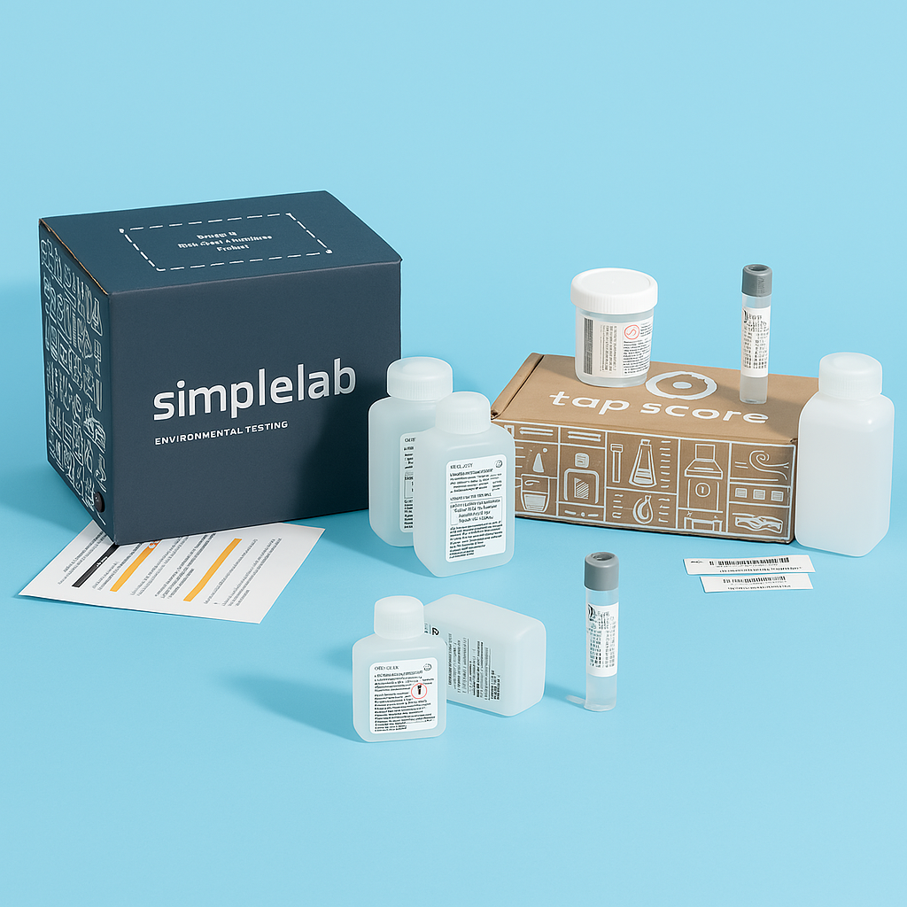 "Water testing kits used in lab, industrial, and household environments"