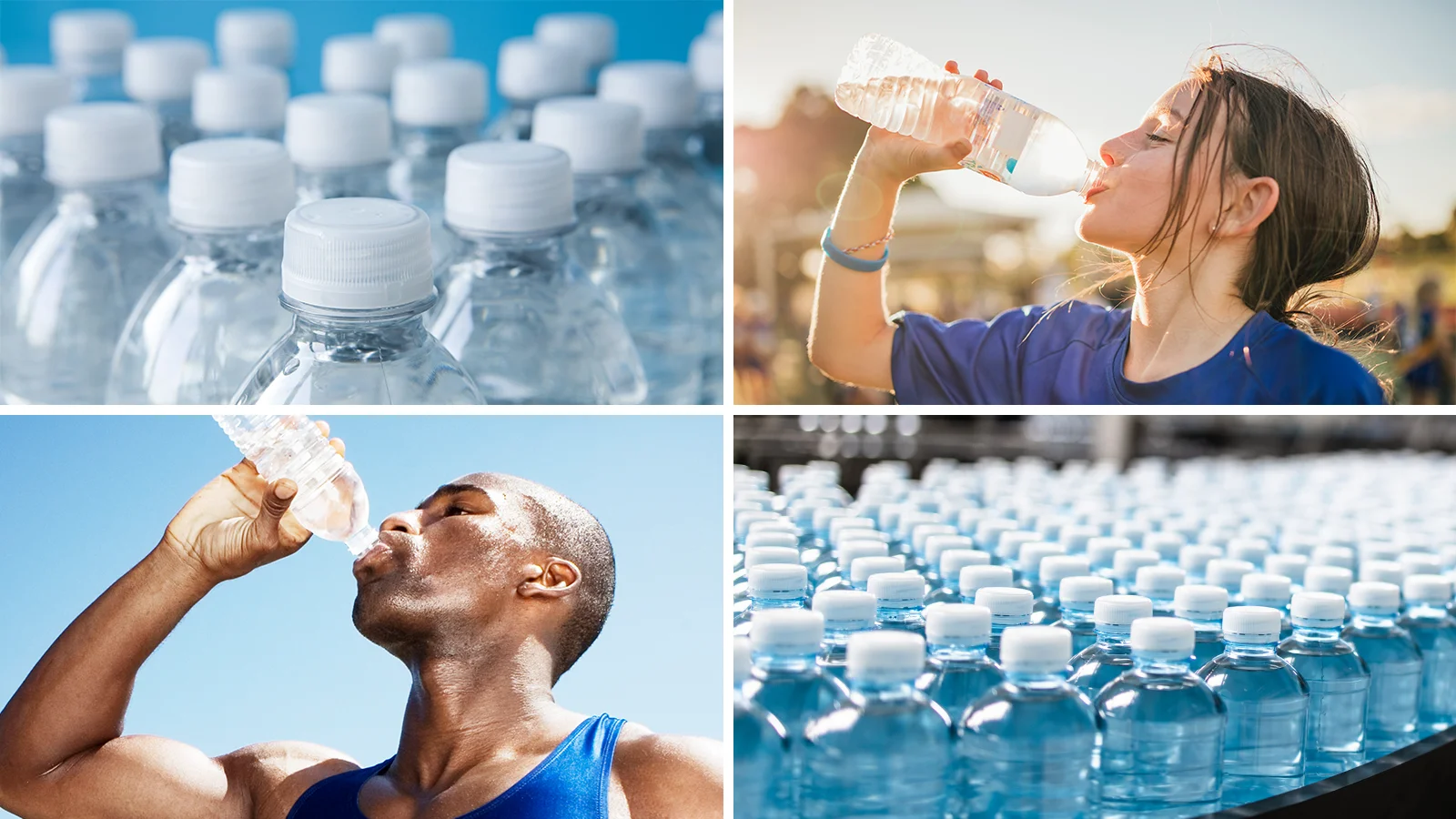 Fully equipped bottled water plant for safe drinking water production and commercial packaging.
