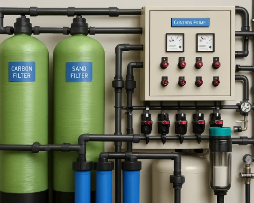 Drinking water treatment plant ensuring safe and clean water for consumption
