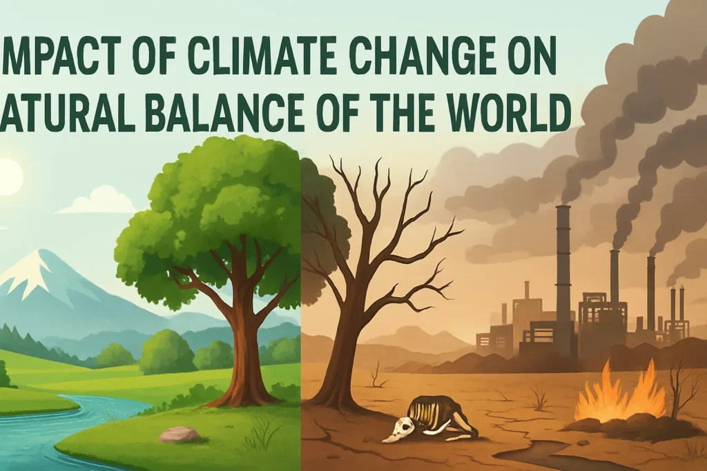 Climate change effects on land and water balance across the globe