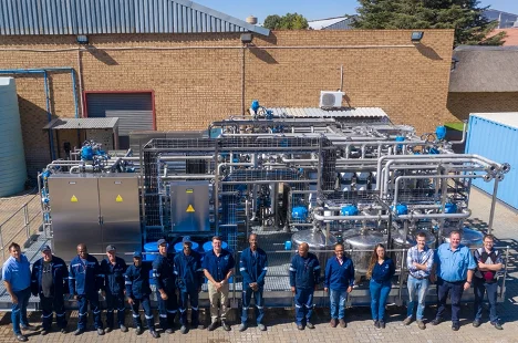 Nickel sulphate recovery system in industrial water treatment, showing electroplating wastewater recycling and resource reclamation