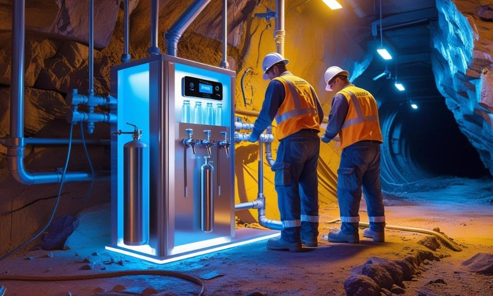Potable water system for mines