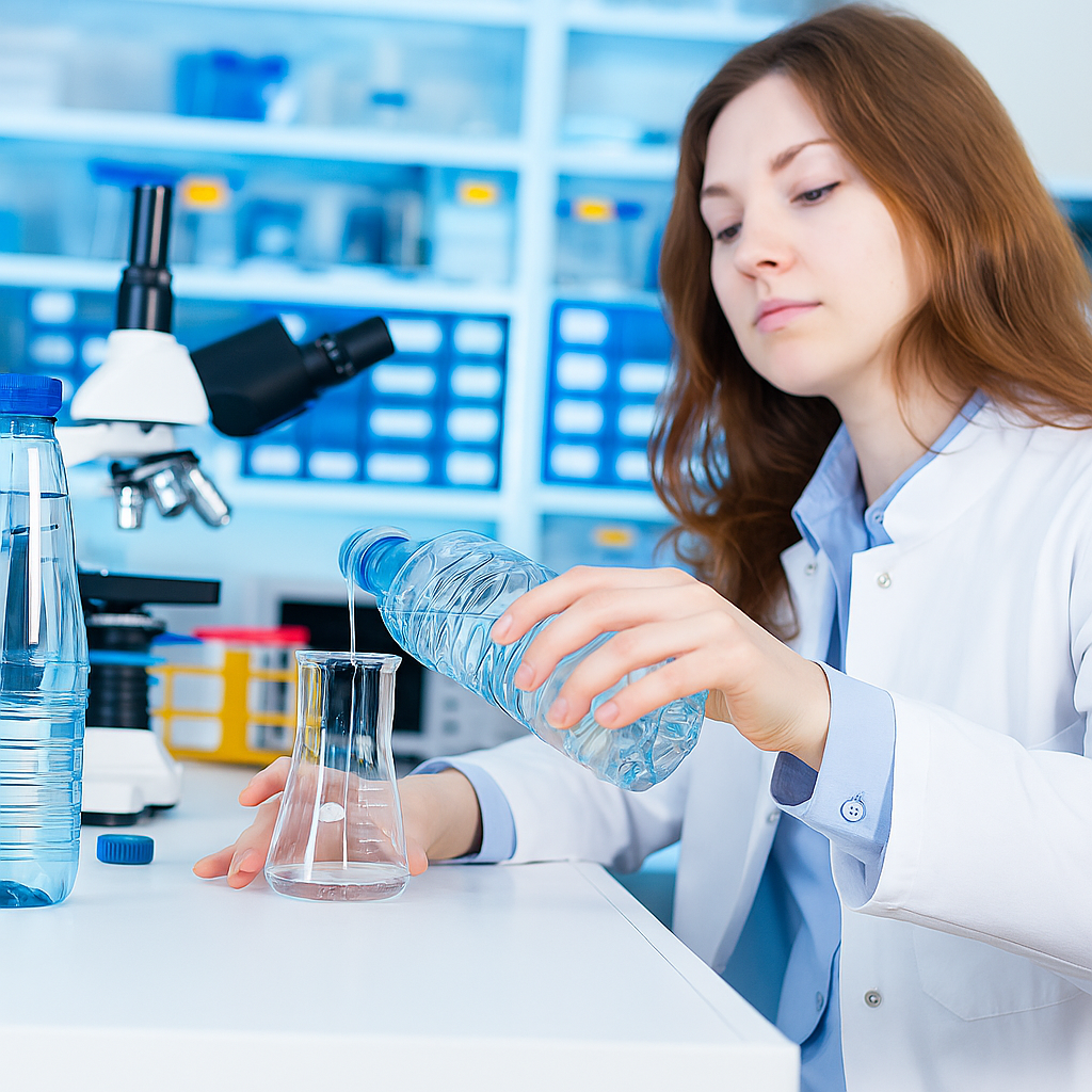 "Technician conducting proactive water quality test at a treatment site"