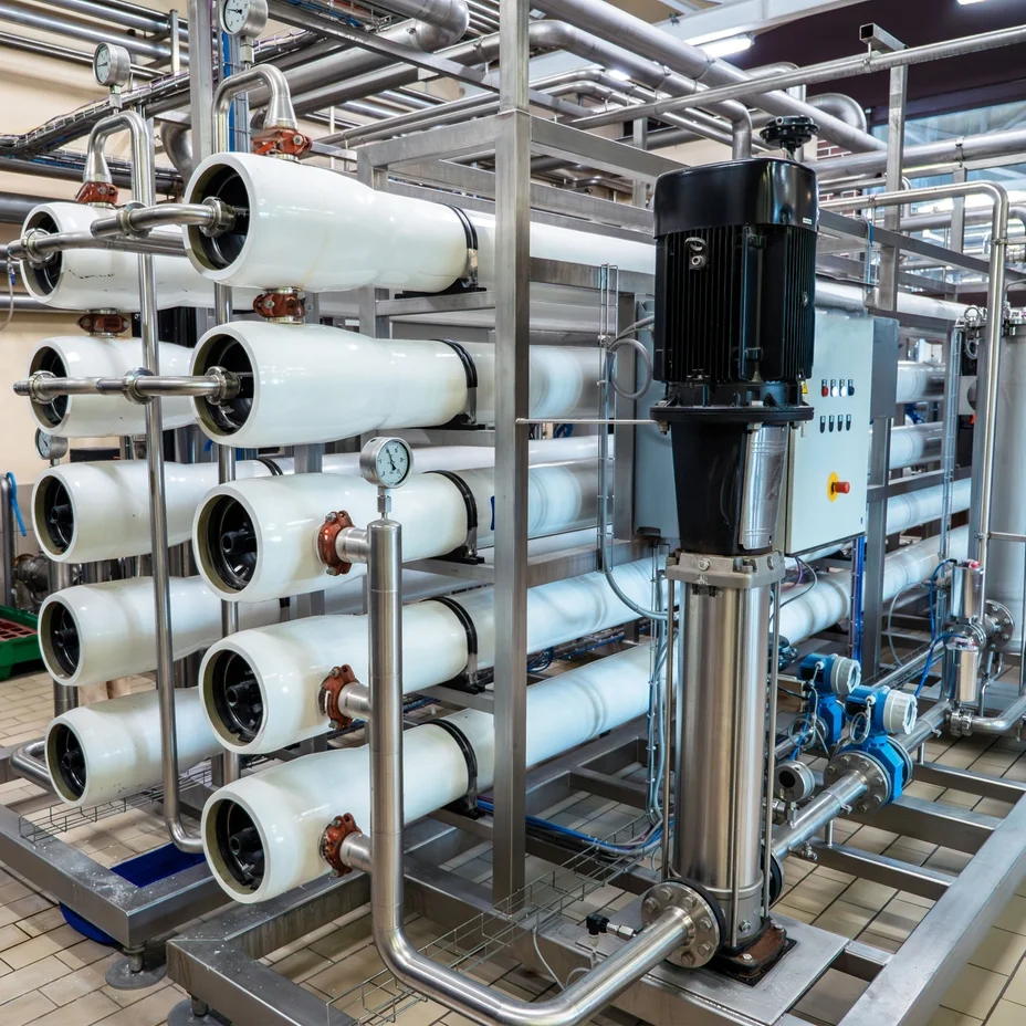 UV and chlorine water disinfection system for safe, clean water.