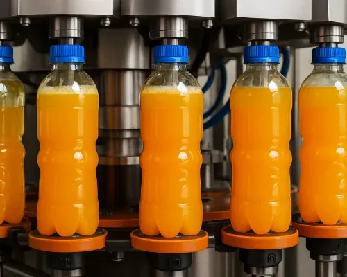Juice and beverage water treatment setup for hygienic production processes