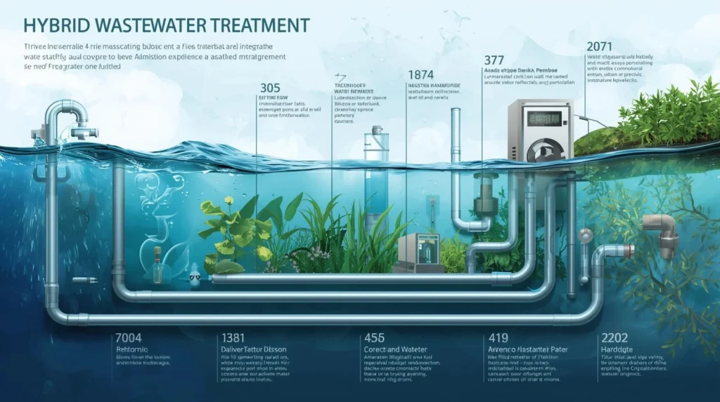 Hybrid Treatment Systems: Combining Natural Processes and Technology for Efficient Wastewater Management