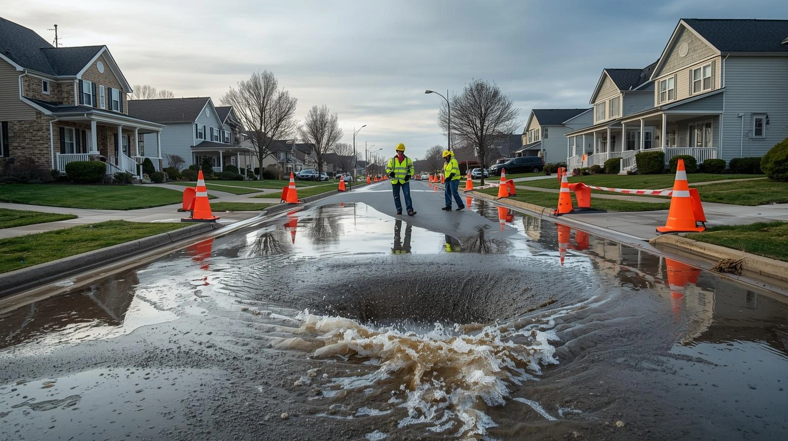 Homes Across South East Affected by Burst Water Main