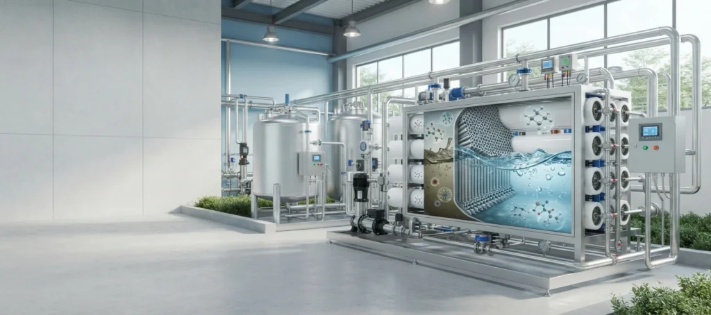 Nanotechnology water filtration system removing contaminants from industrial wastewater in Pakistan