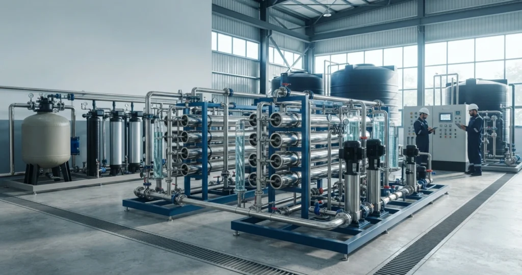 Industrial water treatment plant and RO system installation in Pakistan