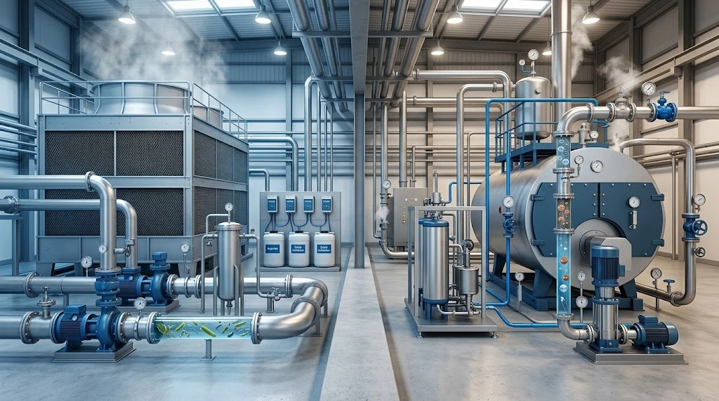 Cooling Tower vs Boiler Water Treatment: Key Differences