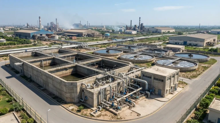 Common effluent treatment plant for industrial estates in Pakistan