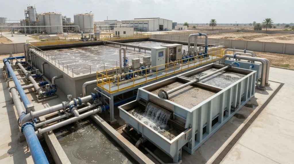 Edible oil refinery wastewater treatment using DAF and biological stages