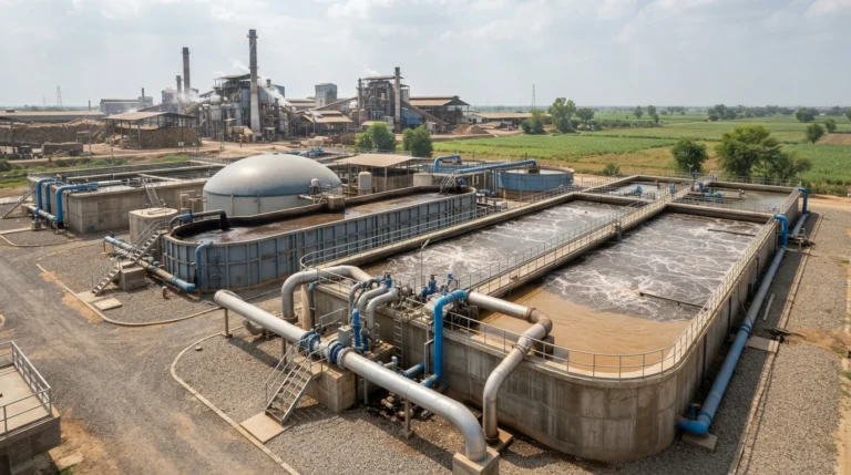 Sugar mill effluent treatment plant in Pakistan
